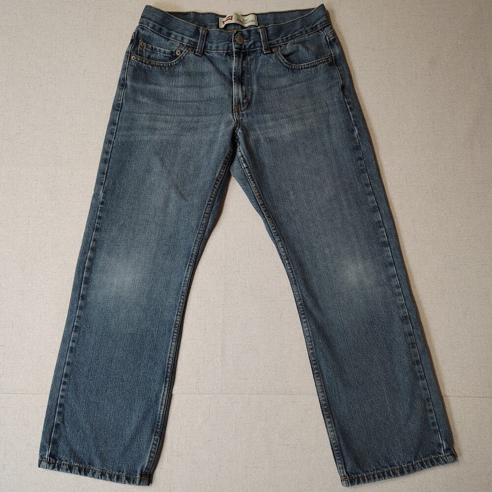 Levi’s 514 Boys Jeans 14 Husky Slim Straight W31 L28 Medium Wash Denim